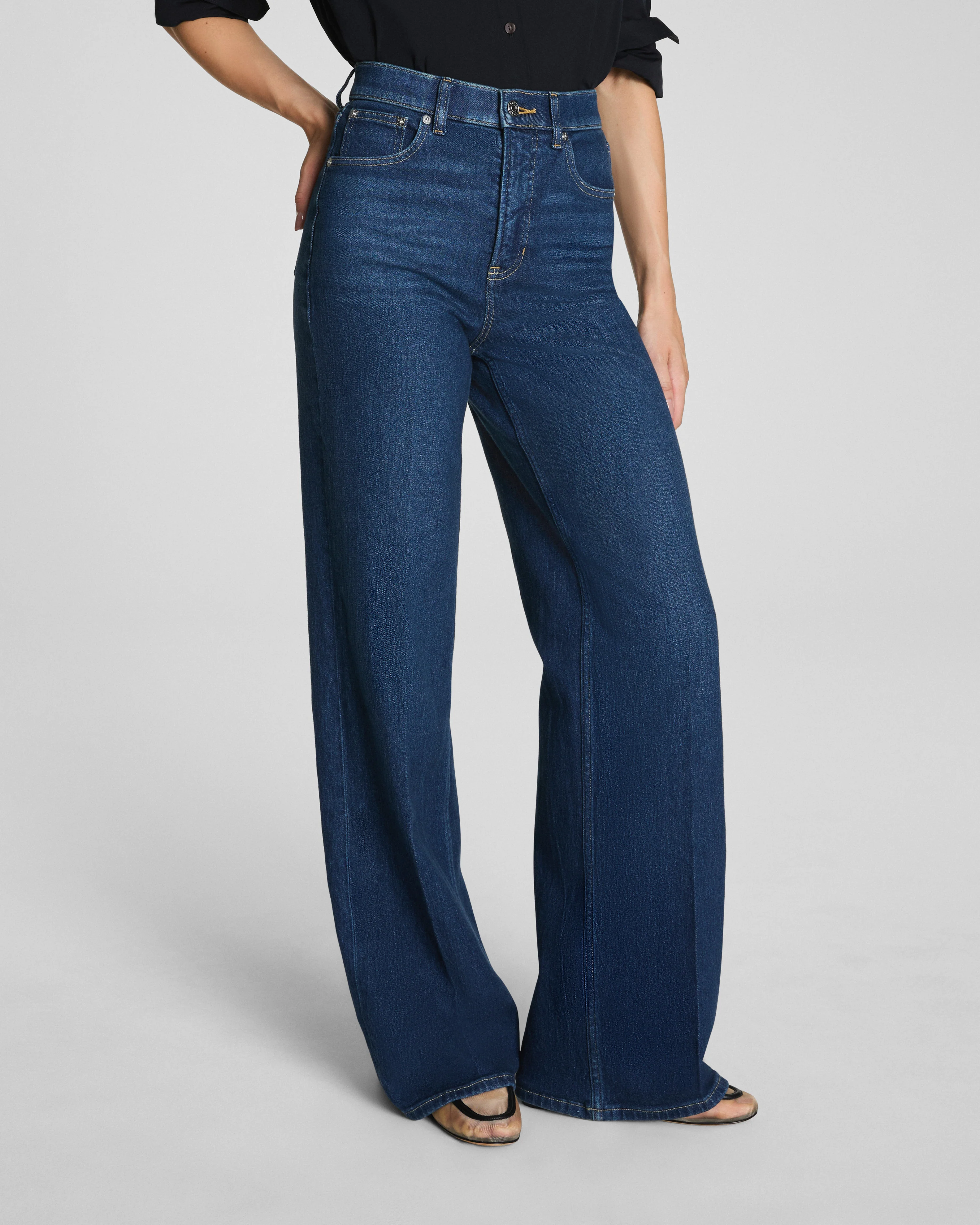 Spanx SpanxShape Authentic 360 Wide-Leg Jeans
