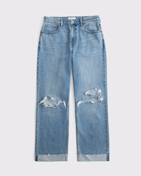 Abercrombie & Fitch Curve Love High Rise 90s Relaxed Jeans