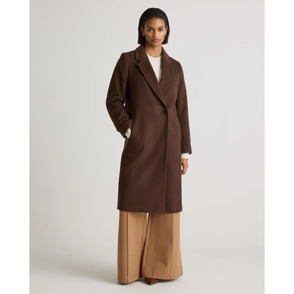 Quince Italian Wool Classic Single-Breasted Coat