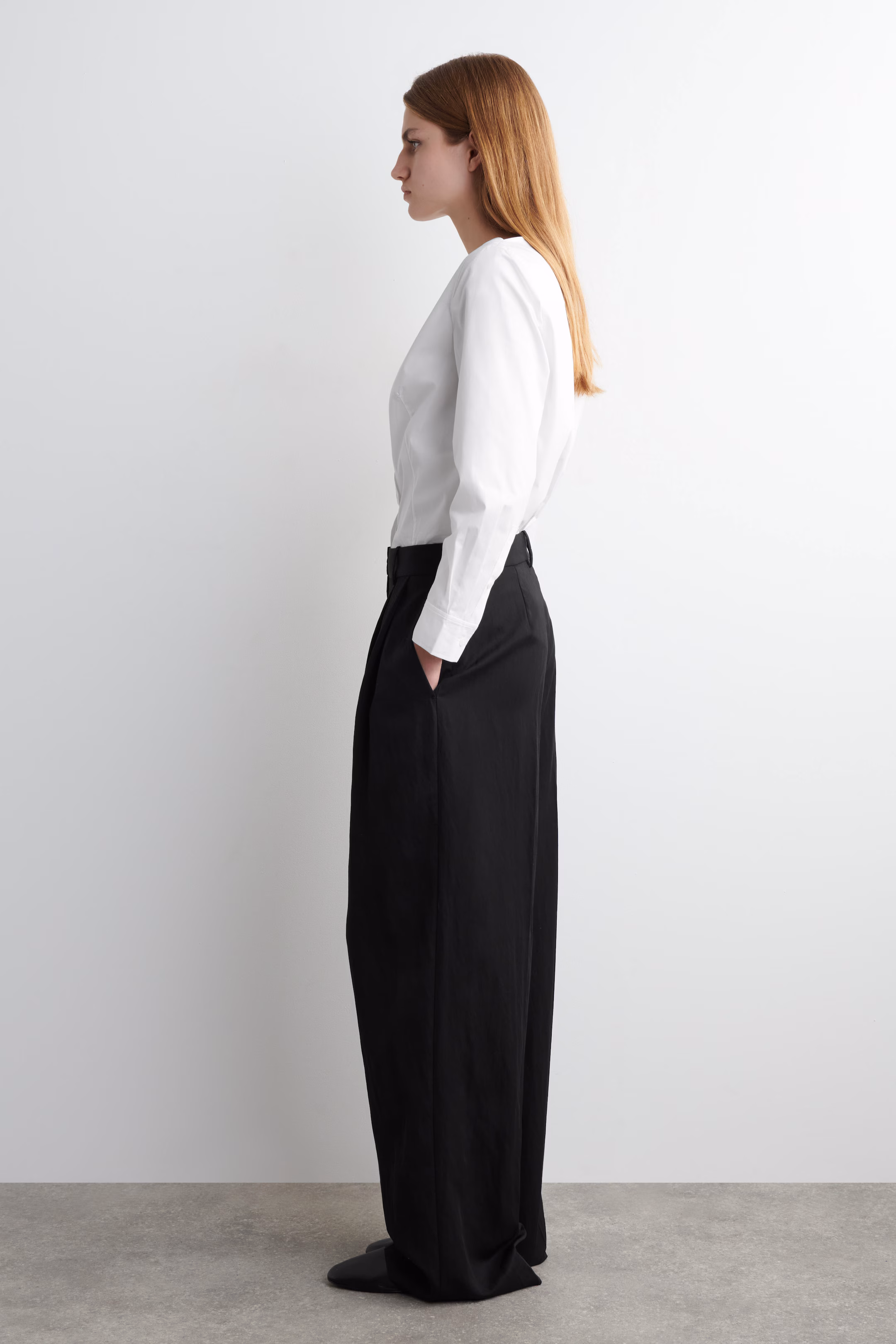 COS Relaxed Fluid Wide-Leg Trousers